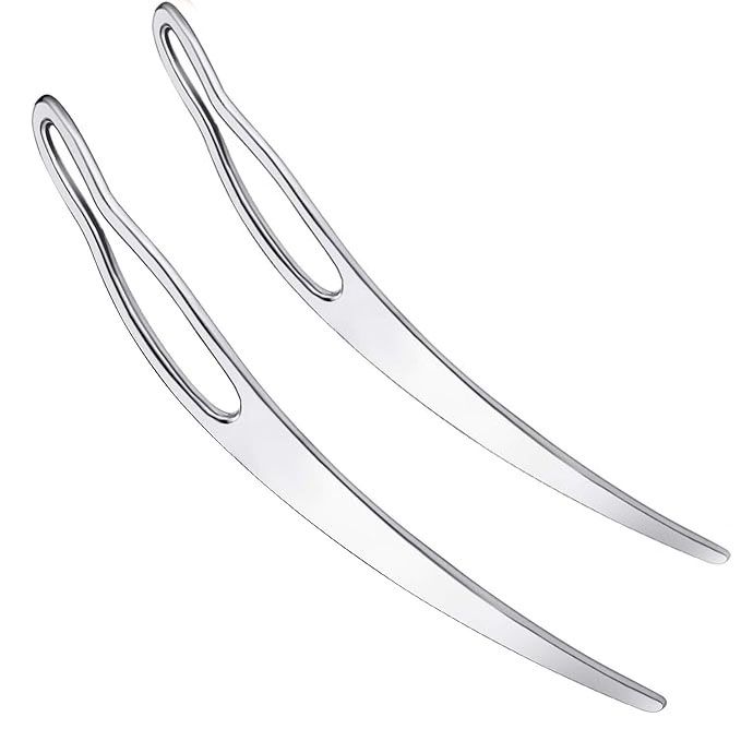 Dreadlock Tool Interlocking Tool for Locs, 3 Styles Easyloc Hair Crochet Needle for Dreadlocks, Interlocks & Sisterlocks Maintenance, Tightening Accessory for Braid Hair Making (Silver)