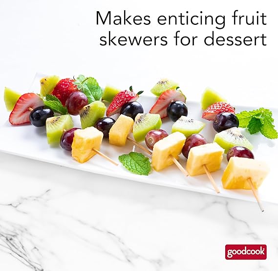 Natural Bamboo Skewers for BBQ, Fruit, Cocktail, Kebab, Chocolate Fountain, Grilling, Barbecue, Kitchen, Crafting and Party