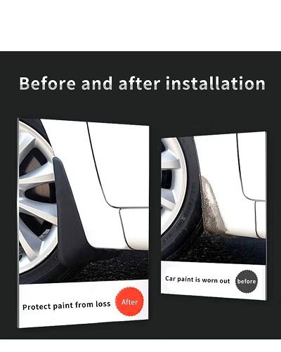 Toyota Mudflaps Mud Flaps Splash Guards Fender, Front Rear Mudguard Kit Auto Fender Mudflaps with Screws Full Protection Customized