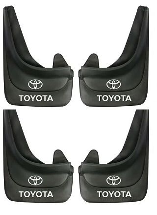 Toyota Mudflaps Mud Flaps Splash Guards Fender, Front Rear Mudguard Kit Auto Fender Mudflaps with Screws Full Protection Customized