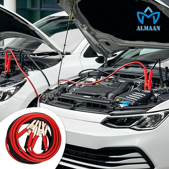 Heavy Duty Jumper Cables for Car Battery, Heavy Duty Automotive Booster Cables for Jump Starting Dead or Weak Batteries with Carrying Bag Included, 2M Long