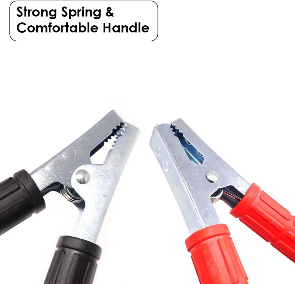 Heavy Duty Jumper Cables for Car Battery, Heavy Duty Automotive Booster Cables for Jump Starting Dead or Weak Batteries with Carrying Bag Included, 2M Long