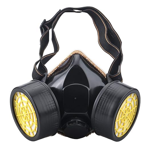 Dust-Proof Chemical Respirator Paint Gas Mask Double Cartridge Double Filter Chemical Half Face Respirator Mask (NP306)