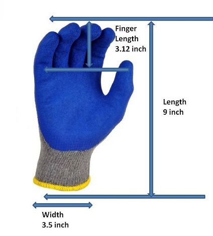 Anti Cut Working Gloves, Nitrile Coated, Construction Work Safety Gloves, Cut Resistant Hand Safety Gloves, Cut-Proof with Soft Grade Finishing for Home, Gardening, Industrial and Multipurpose Gloves