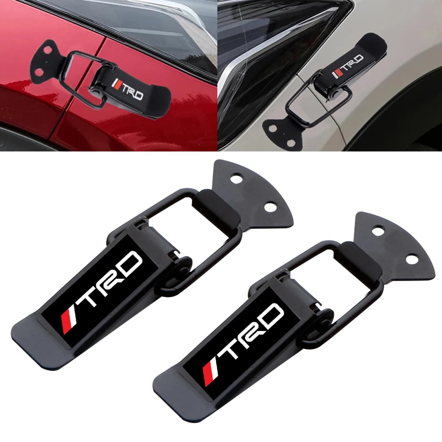 Universal Car Bumper Clips Security Hook Lock Universal Quick Release Fasteners & Toggle Catch Clips (Large)