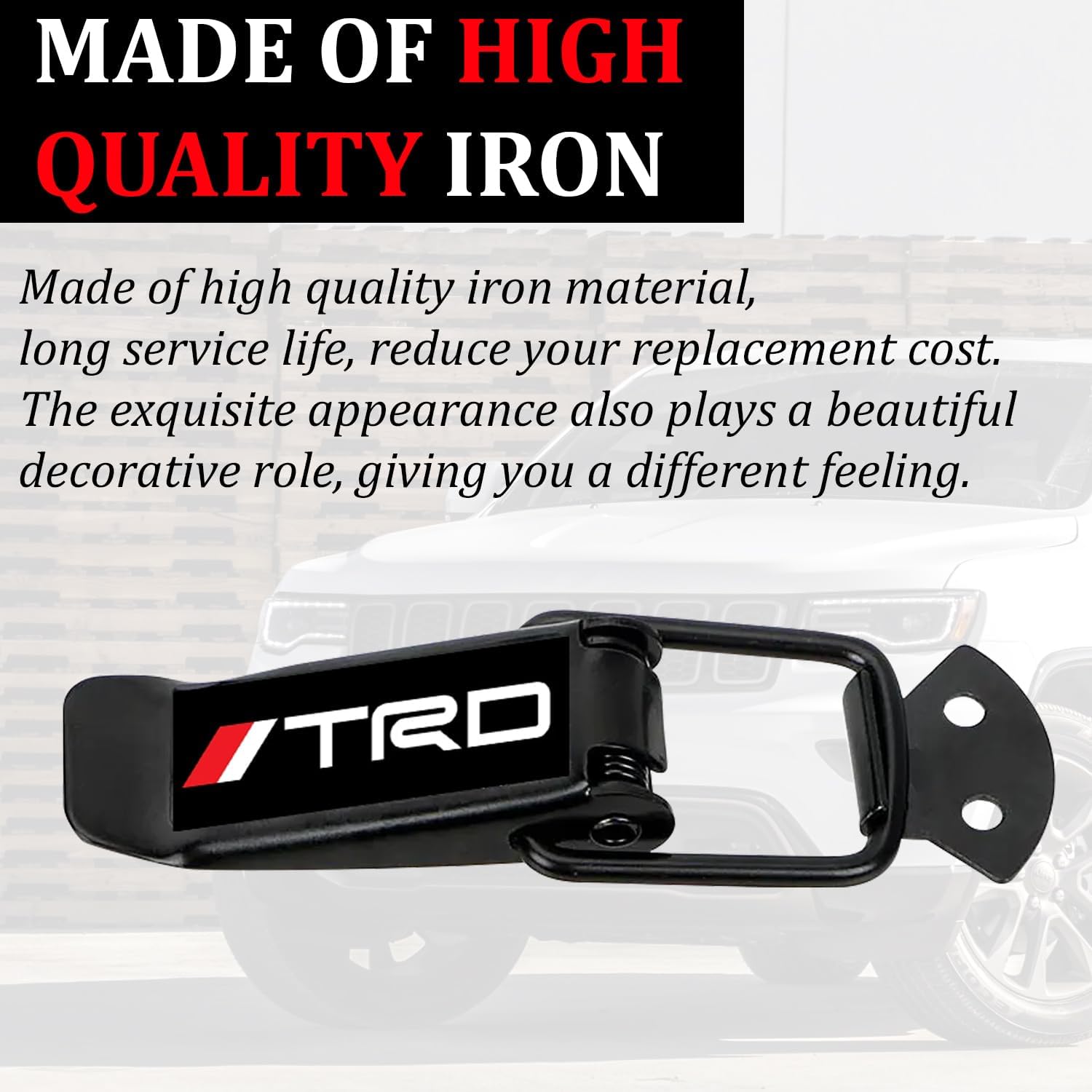 Universal Car Bumper Clips Security Hook Lock Universal Quick Release Fasteners & Toggle Catch Clips (Large)