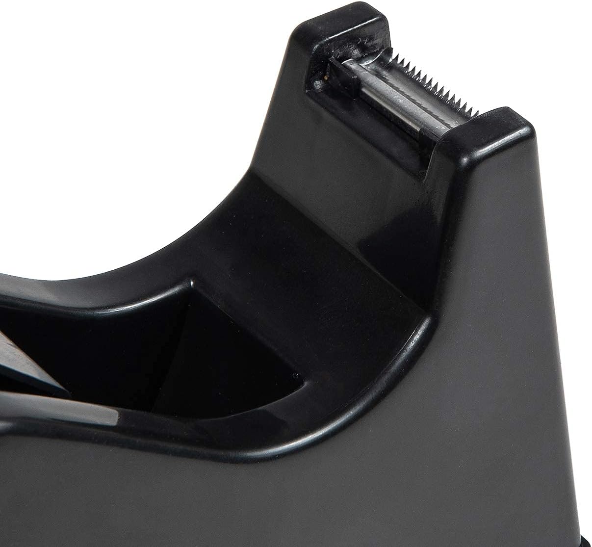 Durable Desktop Tape Dispenser with Sharp Metal Blade, Weighted Non-Slip Base with Interchangeable Core adjusts for 3 inch or 1 inch Tape Rolls Perfect for Office, School & Home