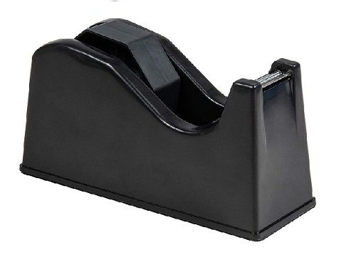 Durable Desktop Tape Dispenser with Sharp Metal Blade, Weighted Non-Slip Base with Interchangeable Core adjusts for 3 inch or 1 inch Tape Rolls Perfect for Office, School & Home