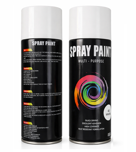 Multi-Purpose High Quality Spray Paint White 450ml – Quick Dry, Rust Resistant, Long Lasting & Smooth Finish