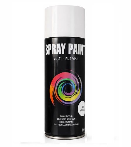 Multi-Purpose High Quality Spray Paint White 450ml – Quick Dry, Rust Resistant, Long Lasting & Smooth Finish