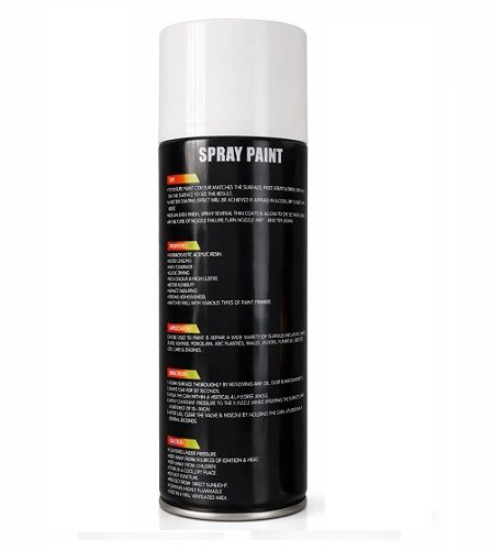 Multi-Purpose High Quality Spray Paint White 450ml – Quick Dry, Rust Resistant, Long Lasting & Smooth Finish