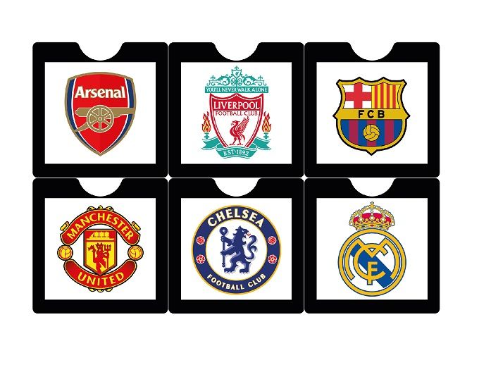 Car Insurance Card Holder Sticker Insurance Pocket Display Premier League / Laliga Football Teams Custom Logo Car Insurance Pocket Card Holder Sticker Display Pocket Windshield Electrostatic Sticker