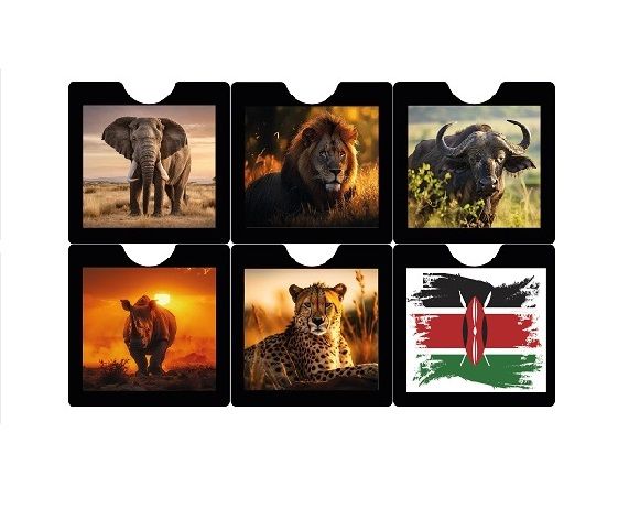 Car Insurance Card Holder Sticker Insurance Pocket Display Pocket The Big 5 Animal Print Custom Car Insurance Card Holder Sticker Display Pocket Windshield Electrostatic Sticker