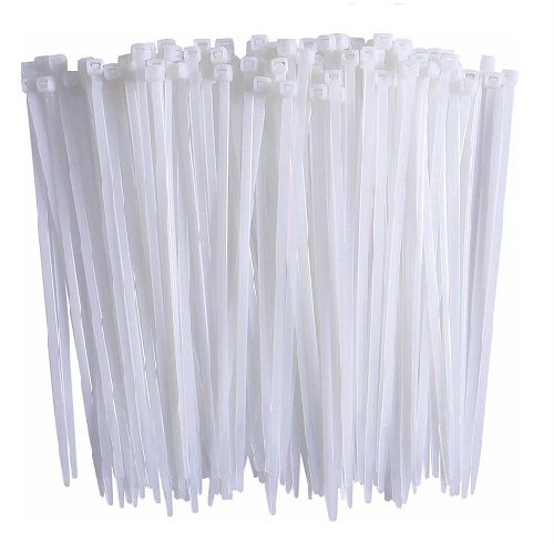 White Cable Zip Tie Heavy Duty Self-Locking Wire Ties Durable UV-Resistant Zip Ties Fastening Straps for Electrical, Home, Office & Automotive Use Strong & Secure 100mm(4Inch) by 3mm Width