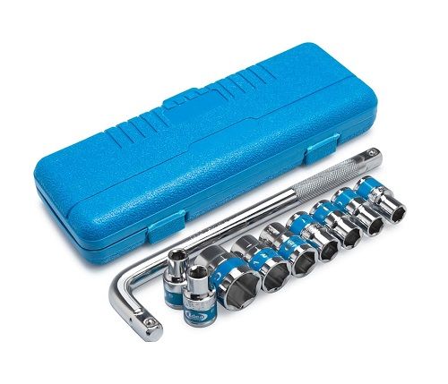 Box Spanner Socket Wrench 10 Pcs Set MLG Chrome Vanadium for Automobiles, Bike, Car, and Home DIY Use