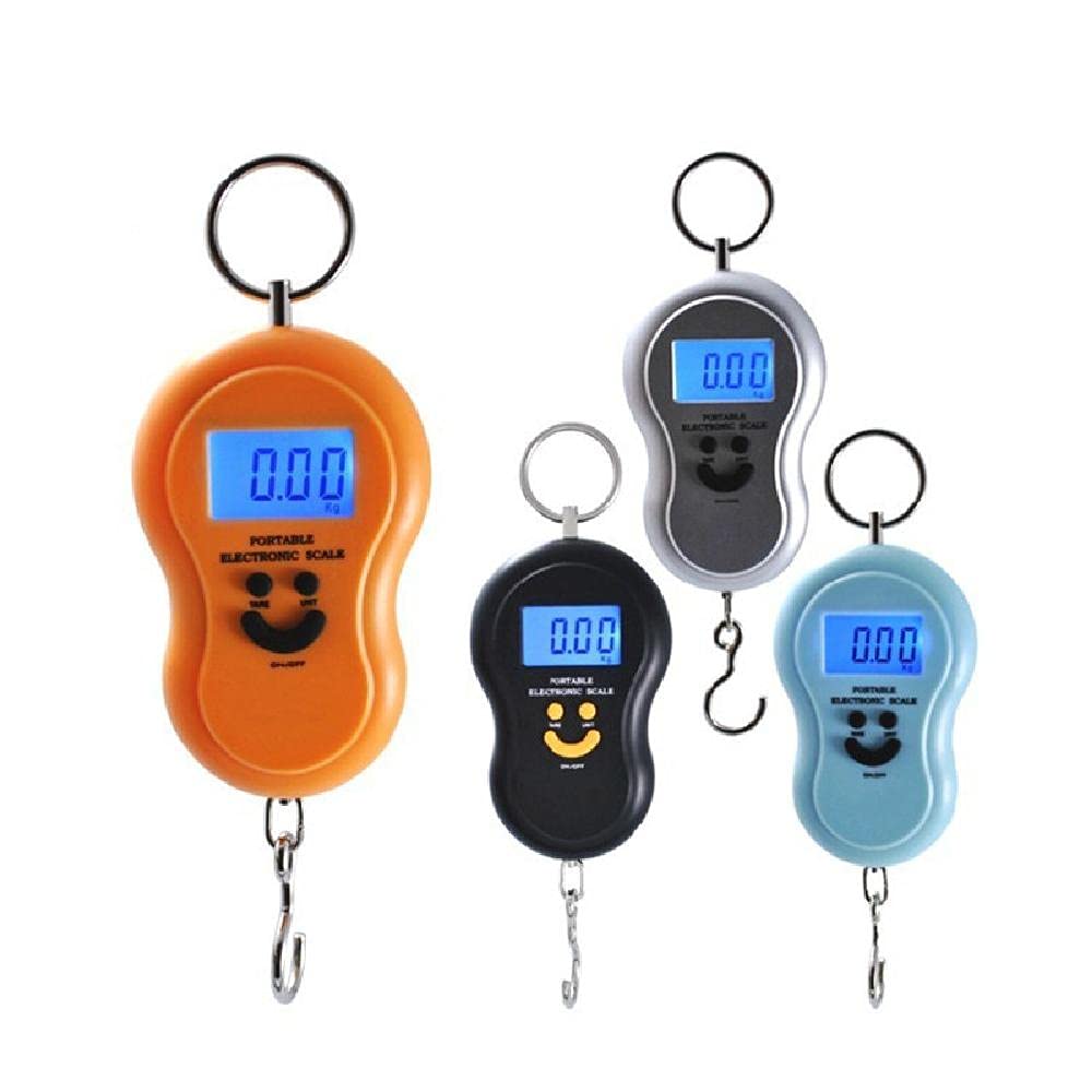 Digital Hanging Scale 0-50 Kgs Electronic Portable Weighing Scale Luggage Postal Scale Balance Hook with Backlight LCD Display for Home, Travelling, Farm & Outdoor - Smart, Portable & Reliable
