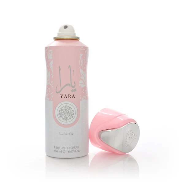 Lattafa Yara Pink Perfumed Body Spray 200ml - Yara Pink by Lattafa Deodorant Perfume Spray Sweet, Soft, and Feminine Fragrance