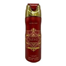 Lattafa Bade'e Al Oud Sublime Body Spray 200ml Fruity-floral Unisex fragrance Sublime Perfumed Body Spray By Lattafa