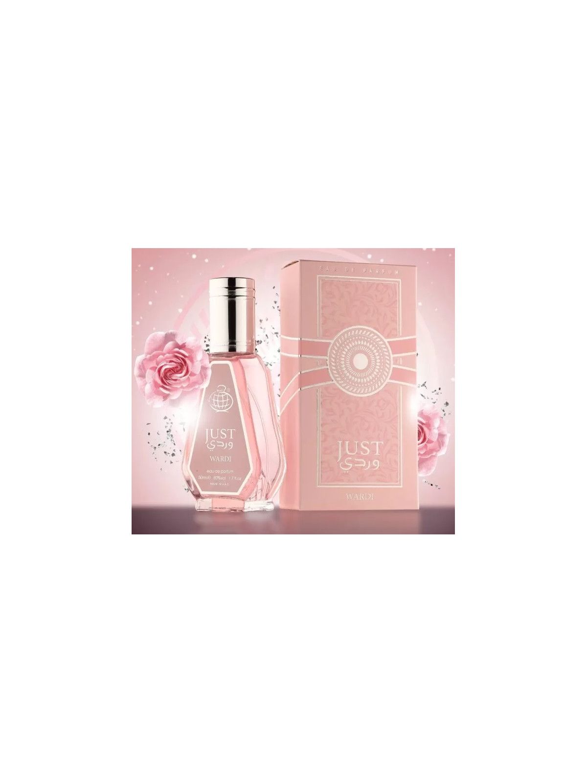 Just Wardi EDP 50ml Perfume by Fragrance World Just Wardi Eau De Parfum Oriental Floral Women's Fragrance