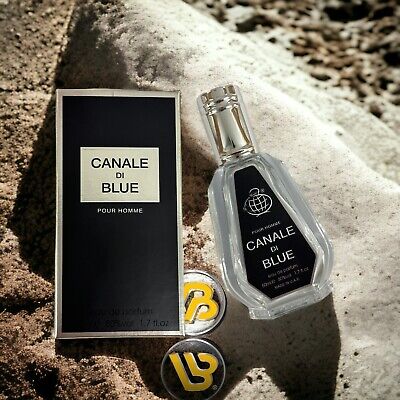 Canale Di Blue Eau De Parfum 50ml By Fragrance World Canale Di Blue Perfume Aromatic woody Men's Fragrance