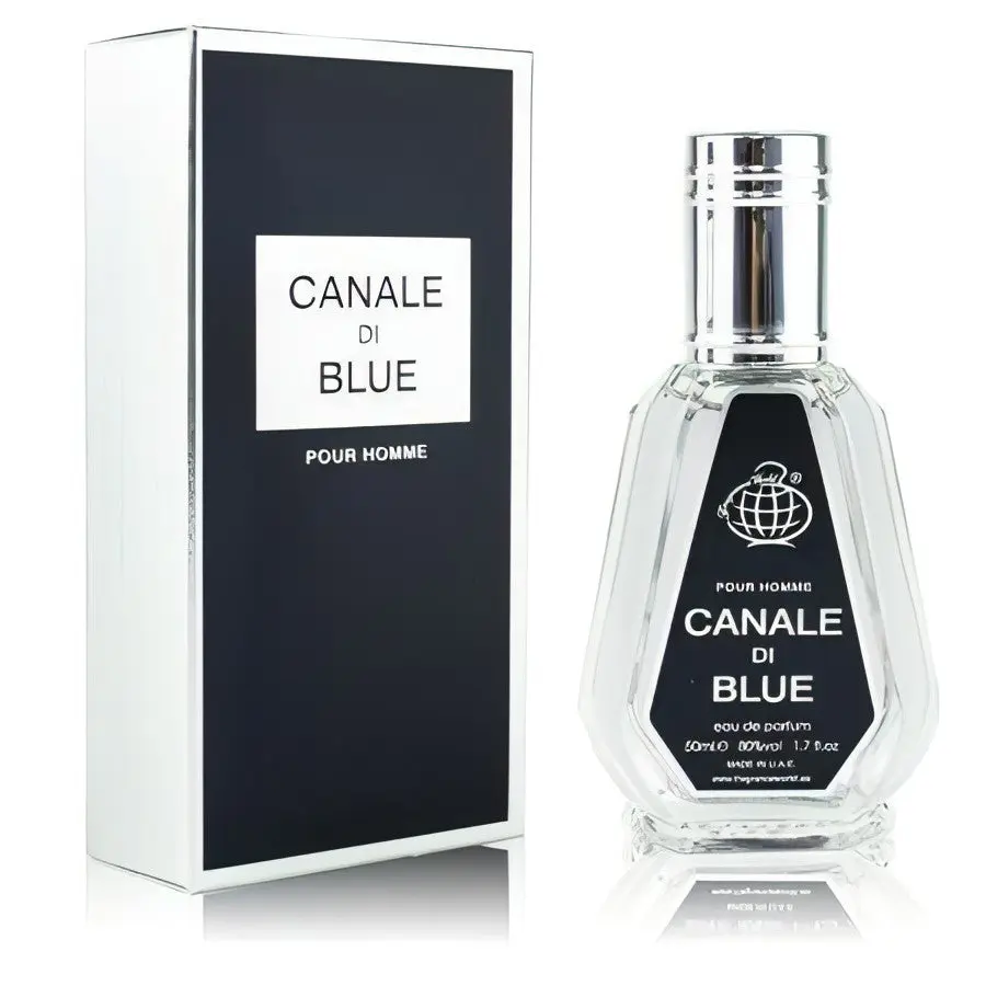 Canale Di Blue Eau De Parfum 50ml By Fragrance World Canale Di Blue Perfume Aromatic woody Men's Fragrance