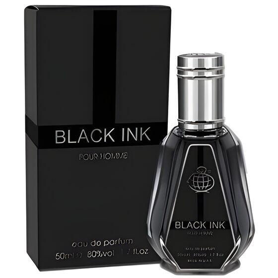 Black Ink Eau De Parfum 50ml by Fragrance World Black Ink Perfume Woody Vetiver Men's Fragrance
