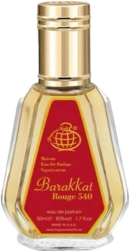 Barakkat Rouge EDP 50ml Perfume by Fragrance World Barakkat Rouge Eau De Parfum Mini Perfume – Pocket Spray - Travel Size Unisex Fragrance