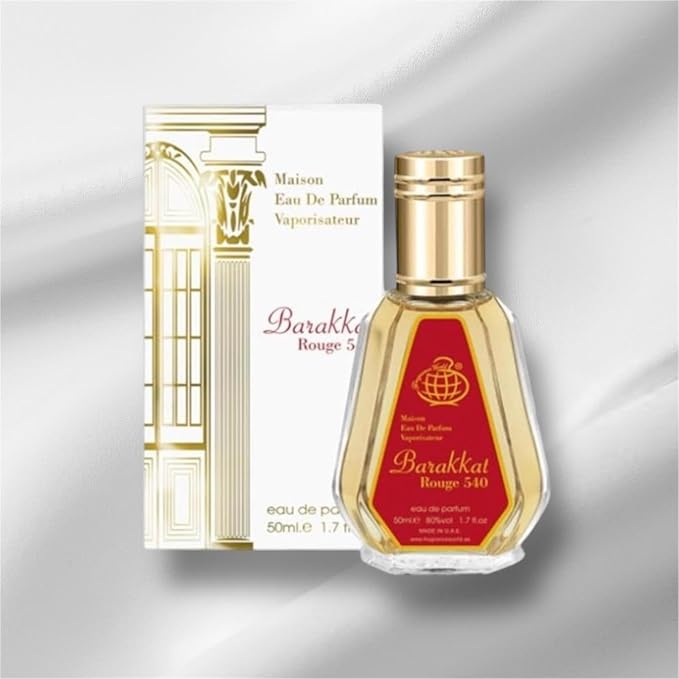 Barakkat Rouge EDP 50ml Perfume by Fragrance World Barakkat Rouge Eau De Parfum Mini Perfume – Pocket Spray - Travel Size Unisex Fragrance
