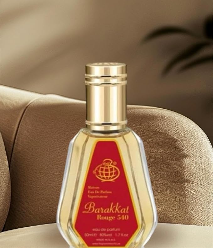 Barakkat Rouge EDP 50ml Perfume by Fragrance World Barakkat Rouge Eau De Parfum Mini Perfume – Pocket Spray - Travel Size Unisex Fragrance
