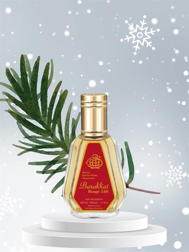 Barakkat Rouge EDP 50ml Perfume by Fragrance World Barakkat Rouge Eau De Parfum Mini Perfume – Pocket Spray - Travel Size Unisex Fragrance