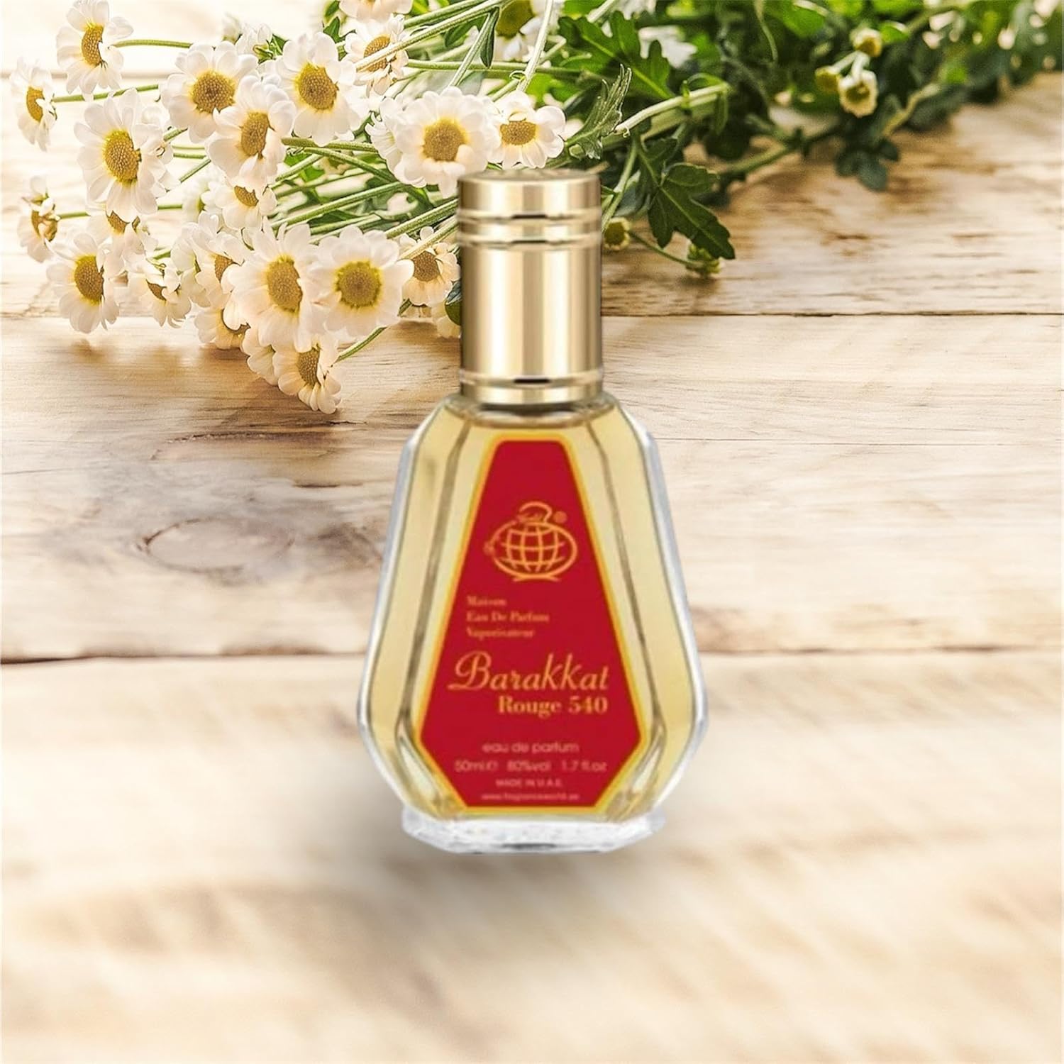 Barakkat Rouge EDP 50ml Perfume by Fragrance World Barakkat Rouge Eau De Parfum Mini Perfume – Pocket Spray - Travel Size Unisex Fragrance