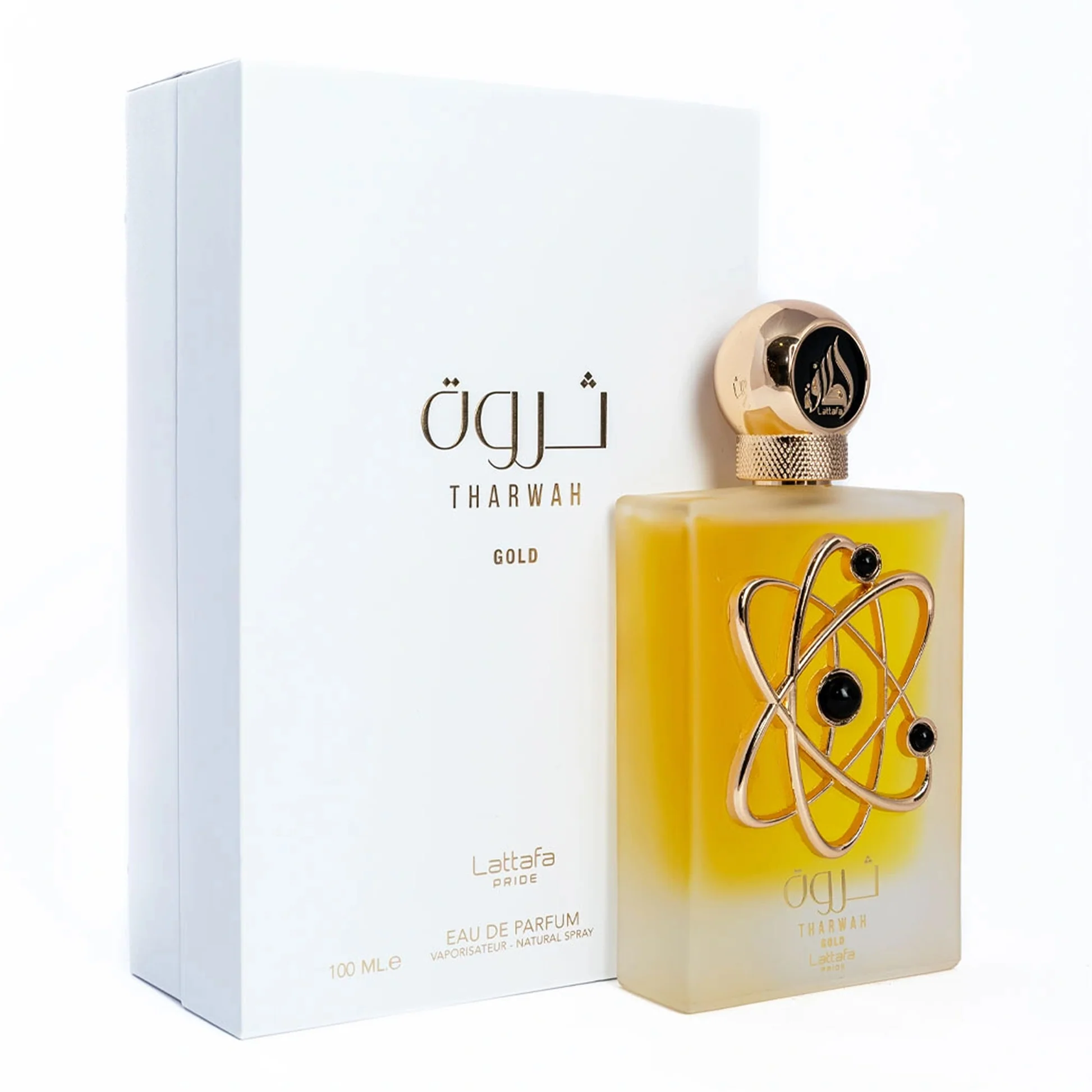 Lattafa Tharwah Gold EDP 100ml Perfume by Lattafa Tharwah Gold Eau De Parfum Floral-woody-amber Unisex Fragrance