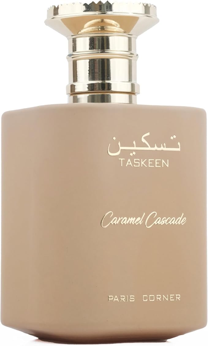 Paris Corner Taskeen Caramel Cascade Unisex Perfume 100ml Eau de Parfum Sweet and Sophisticated Fragrance For Men and Women