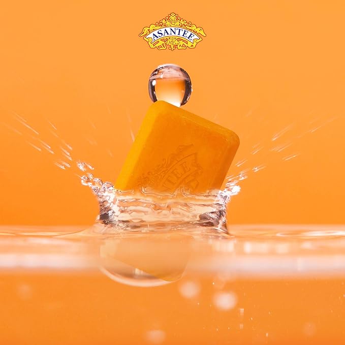 Asantee Papaya & Honey Herbal Bar Soap from Thailand with Vitamin C,E and Q10 Skin Cleansing & Slough Off Dead Skin Cells, with the Moisturizing and Antibacterial Benefits of Honey