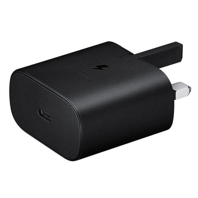 Samsung Galaxy 25 Watts Super Fast Charger adapter With Type C output Cable Not Included for Galaxy A06,A06S,A16,A26,A36,A56,A04 ,05,A05s,A14,A15,A23, A24,A25, A33, A34, A35, A53, A54, A55,A74 And All