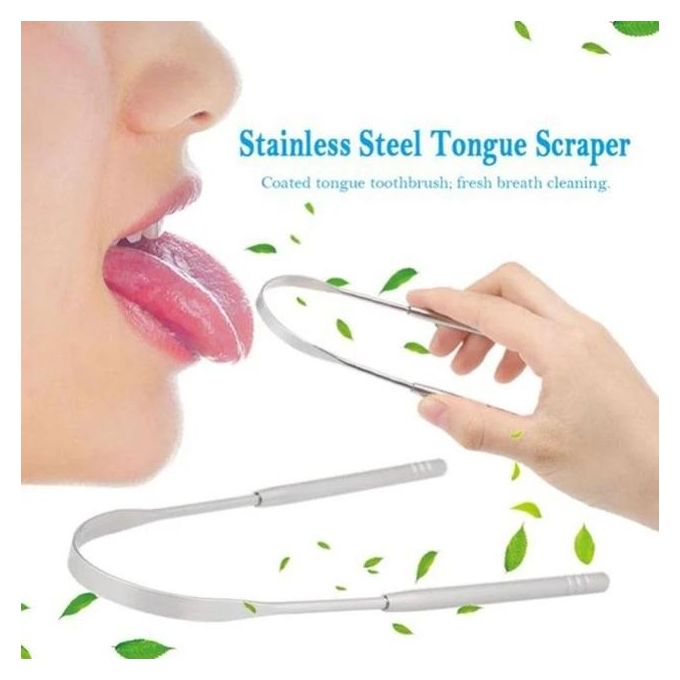 Stainless Steel Tongue Scrapers Metal U Shaped Tongue Scraper for Fresher Breath Tongue Scraper to Keep Mouth and Teeth Healthy and Cleaner