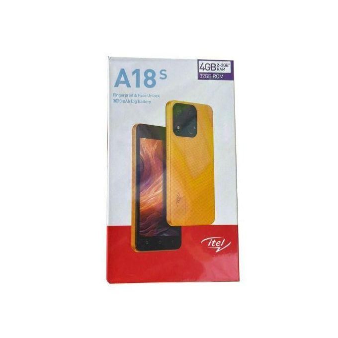 Itel A18S 32GB Storage 4(2+2)GB RAM 3000mAh 5" HD Screen Phone + Dual Camera Fingerprint Dual SIM 3G Network Smart Mobile Phones