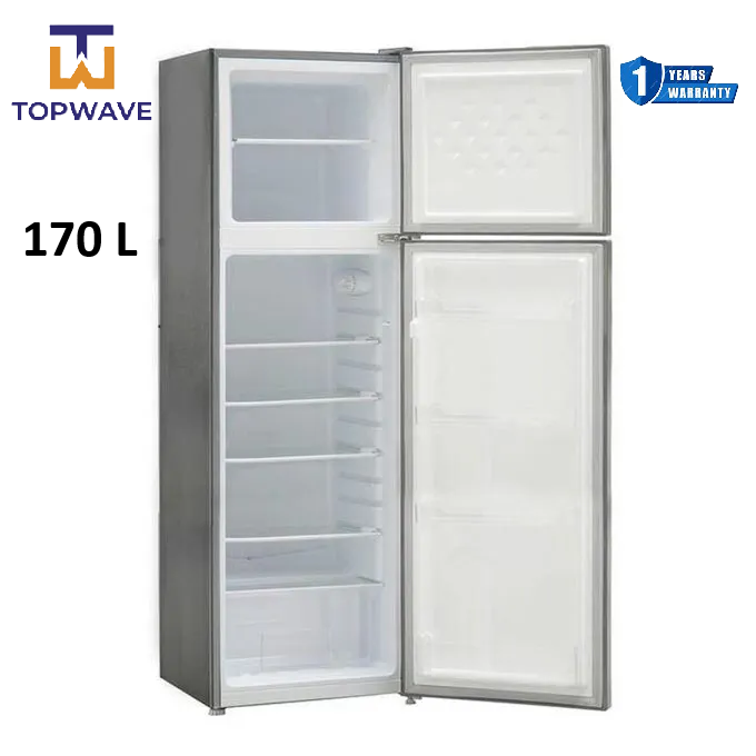 Smart Pro SFR-210-DT-I Double Door Refrigerator, 170L - Silver (1YR WRTY)