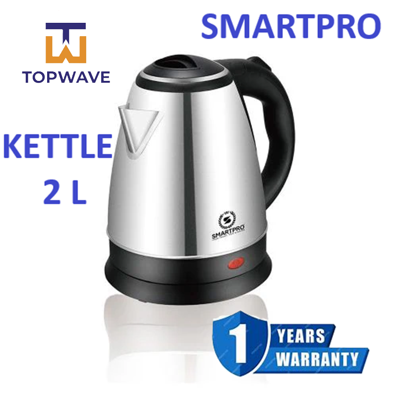 Smart Pro SKL-816 Electric Kettle, 2L, 1500W - Silver/Black