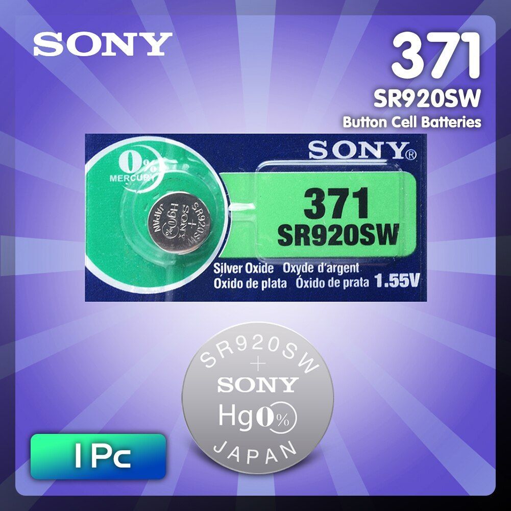 371 SR920SW Silver Oxide Button Battery 1.55V X 1