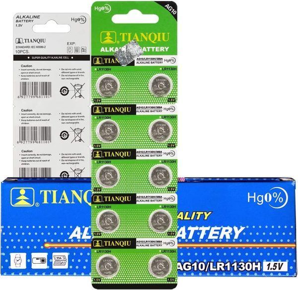 AG10 LR1130 389 SR1130 189 LR54 Battery Watch – 2 pack