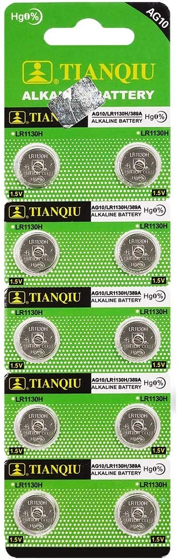 AG10 LR1130 389 SR1130 189 LR54 Battery Watch – 2 pack