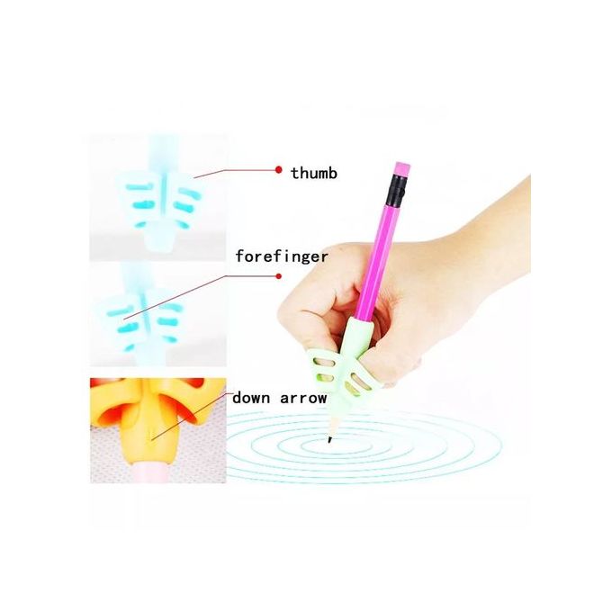 2 x pcs Kids Writing Pencil Pen Assistance Two Fingers Grip