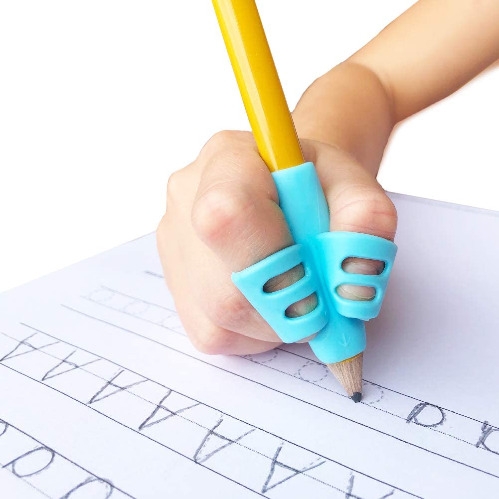 2 x pcs Kids Writing Pencil Pen Assistance Two Fingers Grip