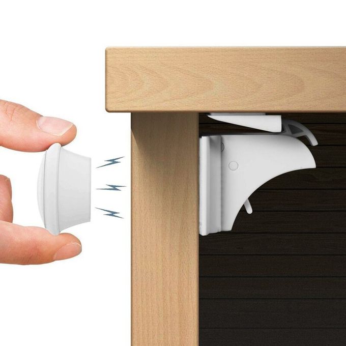 Magnetic Protection Children Door Baby Proof Safety Cabinet Locks Kids Drawer