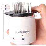 Stainless Steel Meat Tenderizer 30 Needles Flavor Marinade Sauces Injector Syringe For Steak