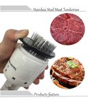 Stainless Steel Meat Tenderizer 30 Needles Flavor Marinade Sauces Injector Syringe For Steak
