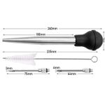 Barksdale Stainless Turkey Baster Silicone Bulb Marinade Injector