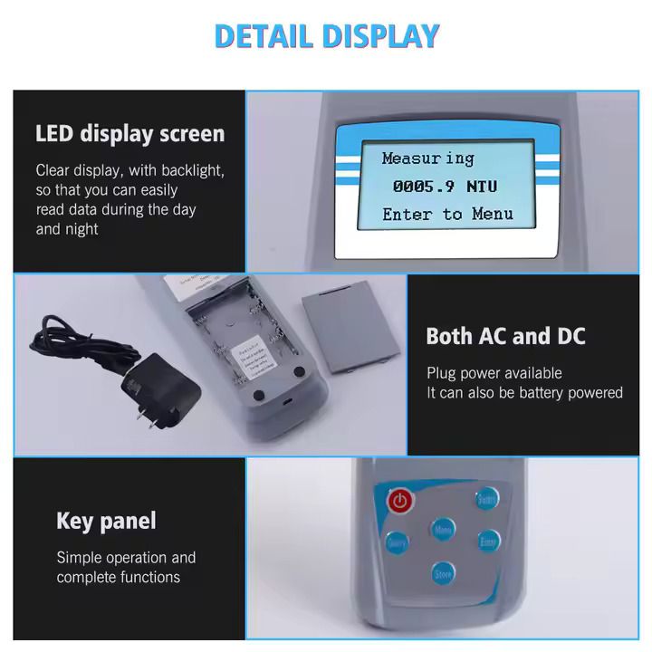 ZD-2A 0-200NTU Portable Digital Turbidity meter Electronic water laboratory meter