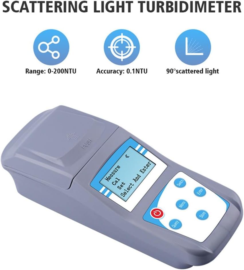 ZD-2A 0-200NTU Intelligent Sewage Turbidity Meter Set kit Portable Handheld Digital Display Turbidity Meter For Water Laboratory